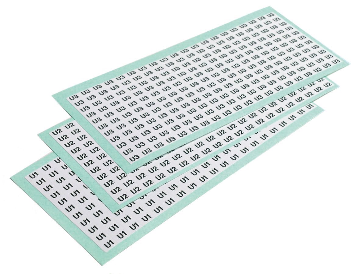 CEMBRE SPA - CEM25109-V1 STRISCE SEGNACAVO ANS 8X65 MM. SIGLA V1