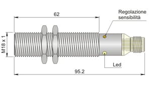 AECO SRL - ACOC18000073 SC18SM-C5 NPN NO+NC H