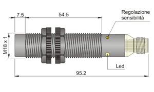 AECO SRL - ACOC18000074 SC18SP-CE10 PNP NO+NC H