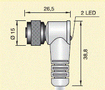 AECO SRL ACOCOC000021 MOD.14/4 M12 PNP/LED LC5