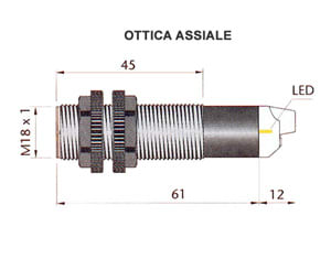 AECO SRL - ACOFT1000275 FT18EL-CP NPN NO+NC