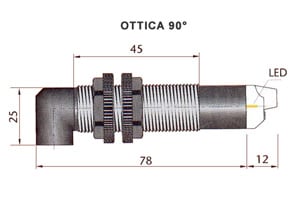 AECO SRL ACOFT1000299 FT18EL-CR NPN NO+NC 90