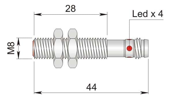 AECO SRL - ACOI08000012 SI8-C1 NPN NO H1 S