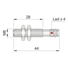 AECO SRL - ACOI08000021 SI8-C1 PNP NC H1 S