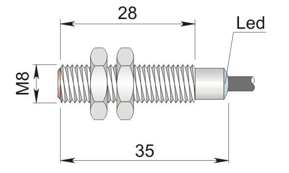 AECO SRL - ACOI08000023 SI8-C1 PNP NC S