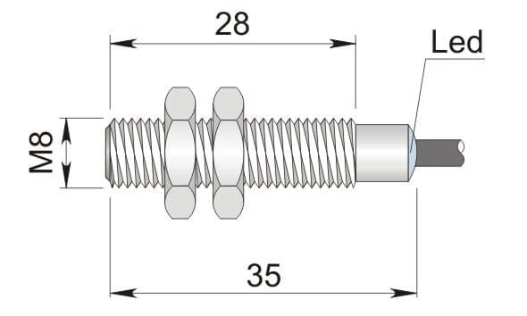 AECO SRL - ACOI08000073 SI8-DC2 NPN NO S