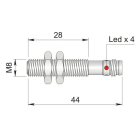 AECO SRL - ACOI08000085 SI8-DC2 PNP NO H1 S