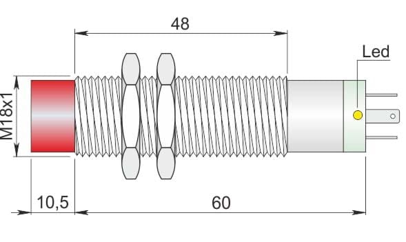 AECO SRL - ACOI18000100 SI18-CE8 PNP NO K