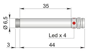 AECO SRL - ACOI65000055 SI6.5-DCE3 PNP NO H1 S