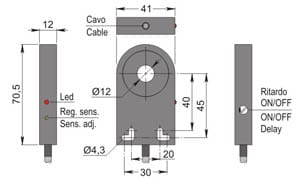 AECO SRL ACOSIA000116 SIA12-CE NPN NO+NC R