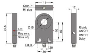 AECO SRL ACOSIA000120 SIA15-CE NPN NO H1 R