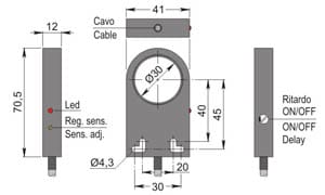 AECO SRL ACOSIA000125 SIA30-CE NPN NO+NC R