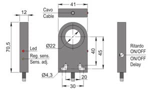 AECO SRL ACOSIA000145 SIA22-CE PNP NO+NC R