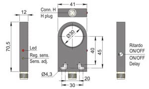 AECO SRL ACOSIA000150 SIA30-CE PNP NO+NC H R