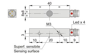 AECO SRL - ACOSIP000036 SIPC8-C2 PNP NO H1