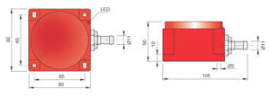 AECO SRL ACOSIP000112 SIQ80-CE50 NPN NO+NC