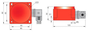 AECO SRL ACOSIP000113 SIQ80-CE50 NPN NO+NC K