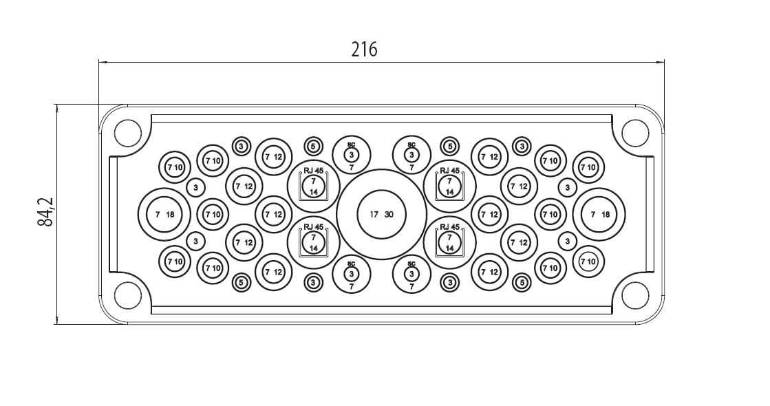 ATP SRL - APS169-005-25 PASSACAVI A MEMBRANA IP