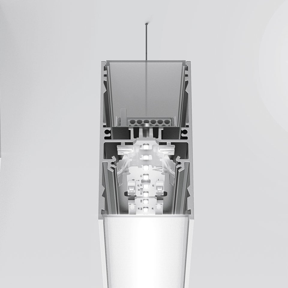 ARTEMIDE ITALIA SRL ARMAT15101 A.39 SOSP/PLAF L=2368MM 830 ND BCO