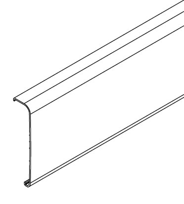 ARNOCANALI SPA - ARNB103.3 COPERCHIO BATTISCOPA 100MM BIANCO