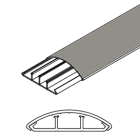 ARNOCANALI SPA - ARNKP1252.1 CANALE SOPRAPAVIMENTO 50X12 GRIGIO