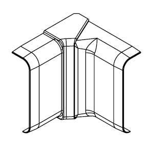 ARNOCANALI SPA - ARNSFI100V.3 ANGOLO INTERNO KB103 BIANCO