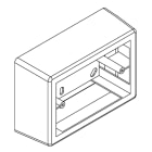 ARNOCANALI SPA - ARNSPM503.3 SCATOLA MONOBLOCCO 3 MOD BIANCO