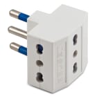 MASTER SRL - MSTAS05661 ADATTATORE TRIPLO 16A 2P+T BIANCA