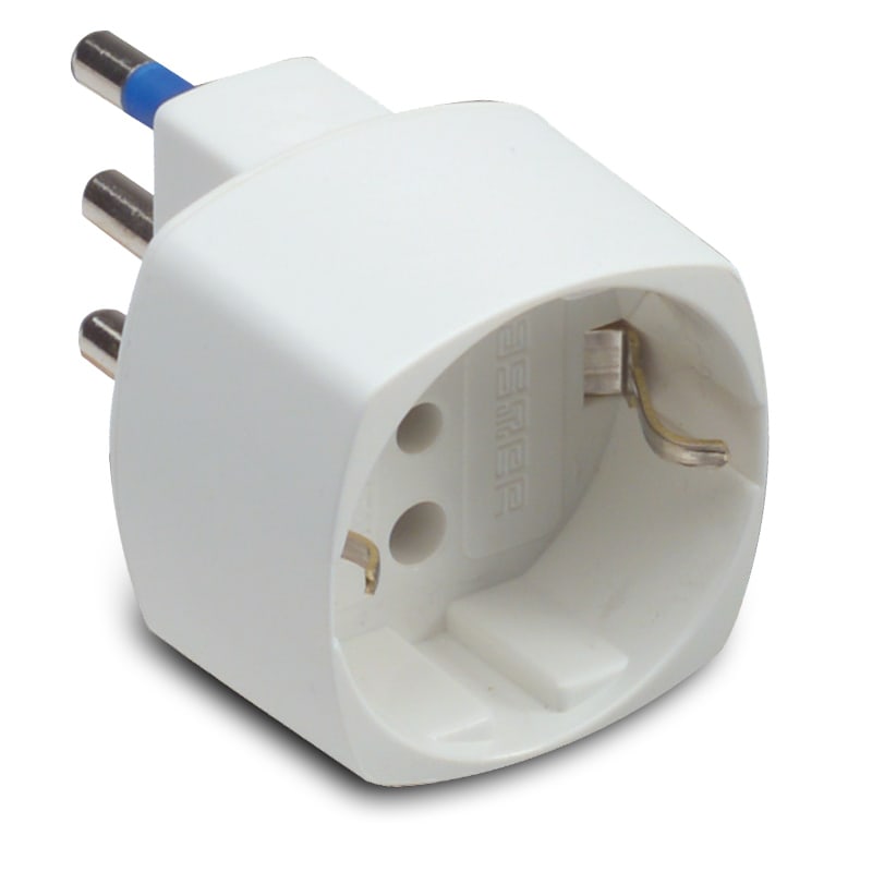 MASTER SRL - MSTAS05881 ADATTATORE SCHUKO 16A 2P+T BIANCO