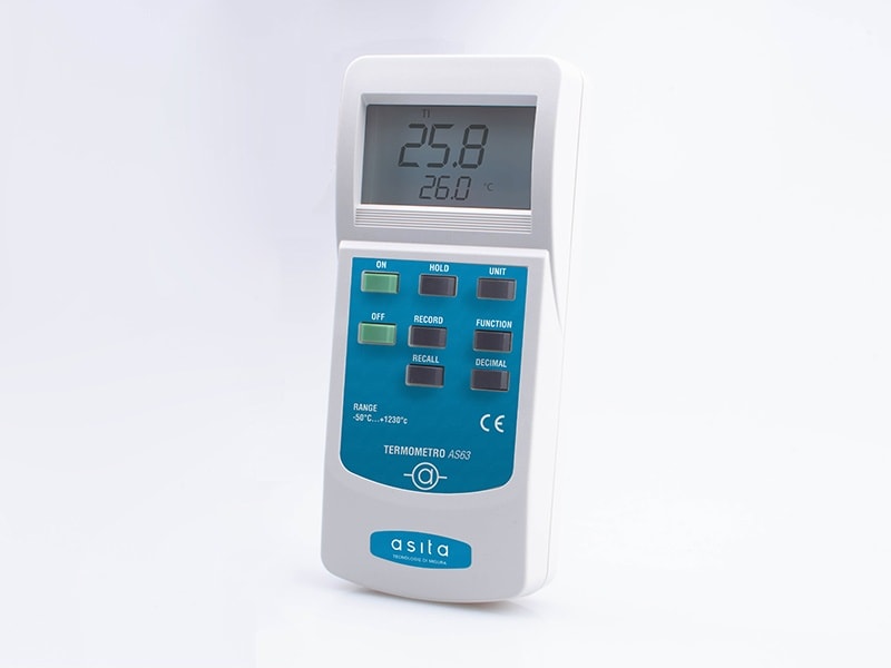 ASITA - ASIAS63/01 TERMOMETRO A 2 CANALI CON 2 SONDE A FILO