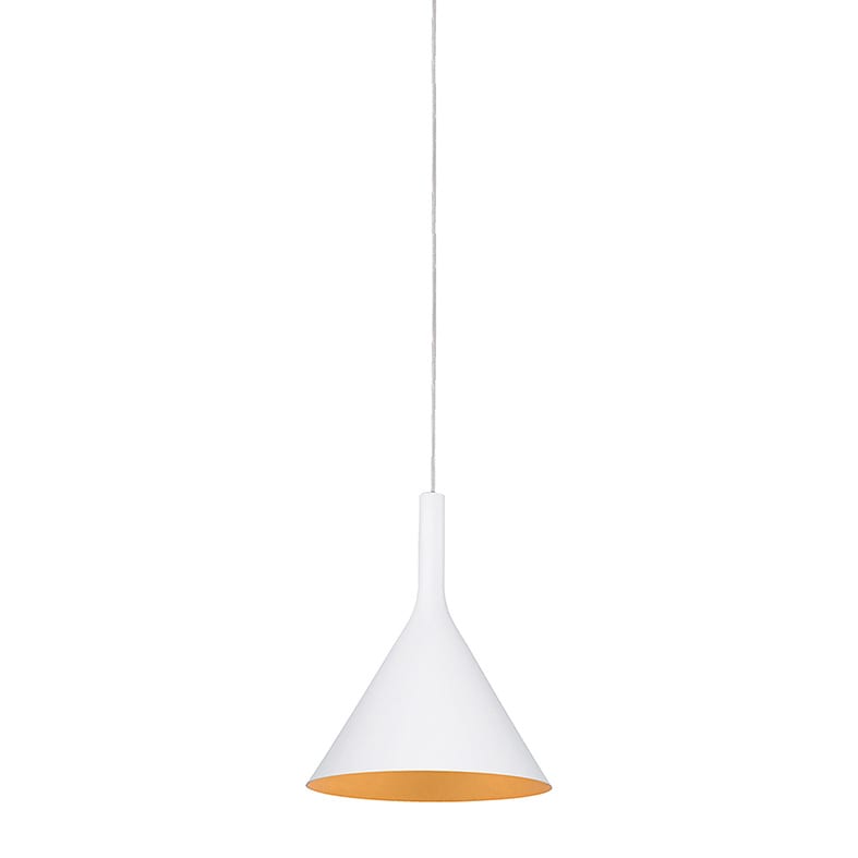 ROSSINI RSSASI002BOS SOSPENSIONE BIANCO/ORO SATINATO E27 IP20