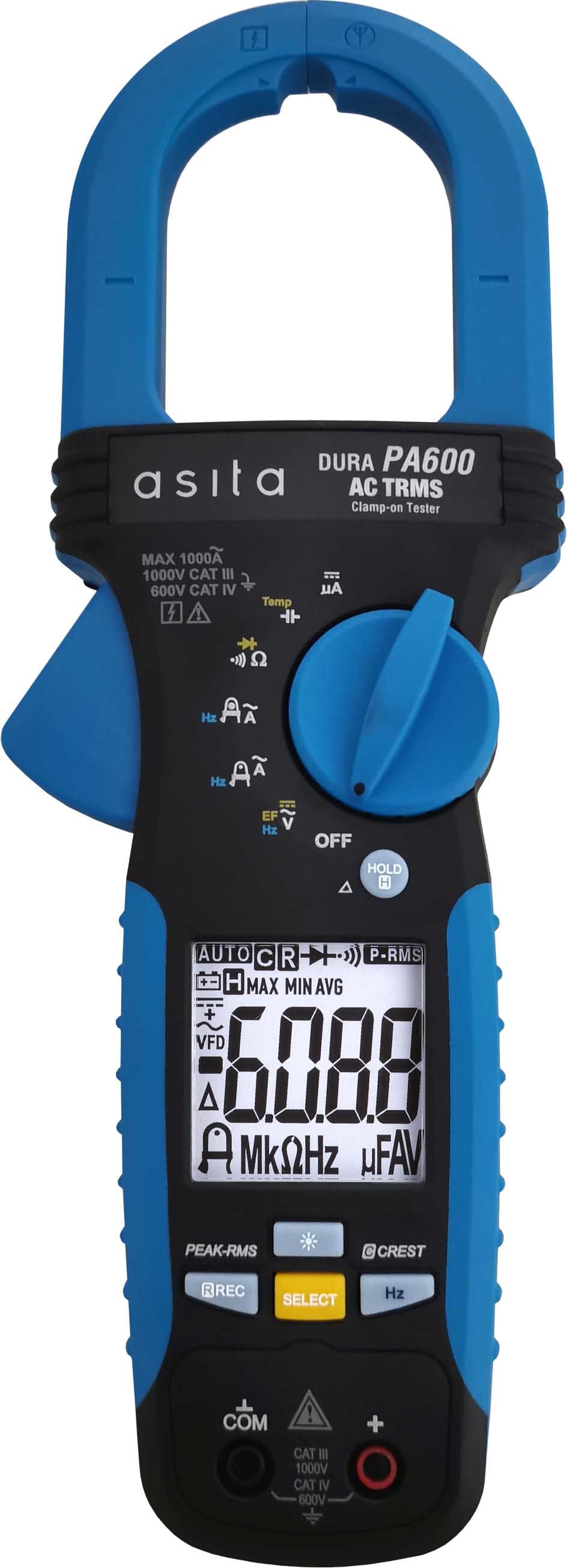 ASITA ASIPA600 PINZA AMPEROMETRICA 1000A AC TRMS DURA