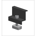 ALUSISTEMI - ALUATL004.8030-N MORSETTO FINALE FISS. PANN. - CON VITE +