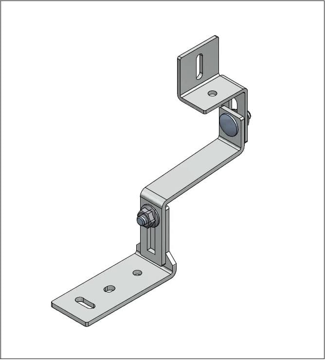 ALUSISTEMI ALUATL018.AI STAFFA PER COPPO CON ATTACCO LATERALE -