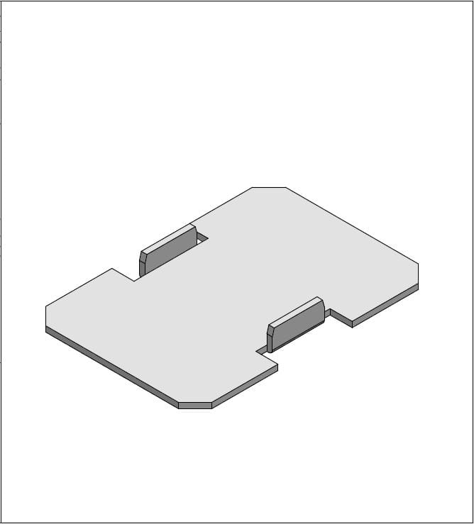 ALUSISTEMI ALUATL047.4565 TAPPO COPRIFORO PER PROFILO 45X65 - IN