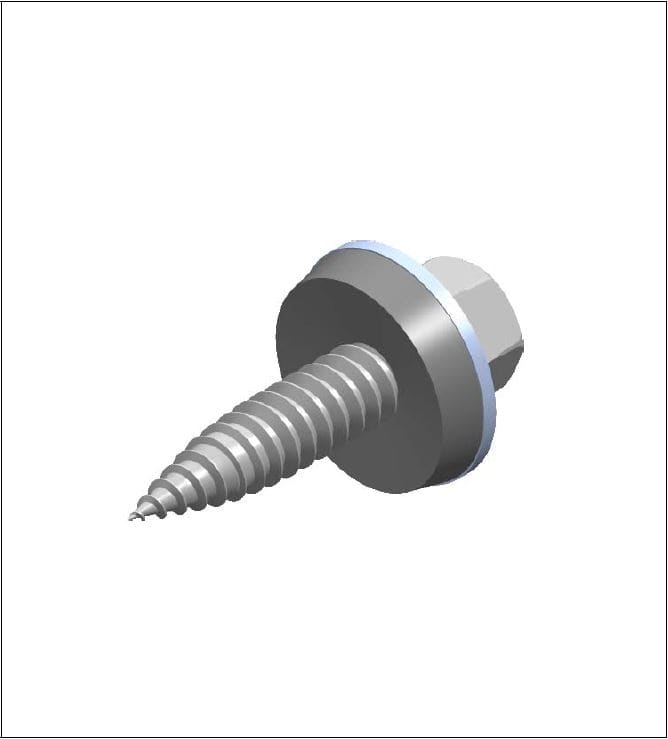 ALUSISTEMI ALUATL074 VITE AUTOPERFORANTE BIMETAL - CON GUARNI