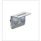 ALUSISTEMI - ALUATL097 STAFFA PER AGGANCIO LONGH. SU LAMIERA AG