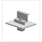 ALUSISTEMI - ALUATL102.8033 MORSETTO FINALE CON BASE PER FISS. LONGI