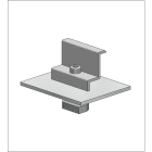 ALUSISTEMI - ALUATL102.8034 MORSETTO FINALE CON BASE PER FISS. LONGI