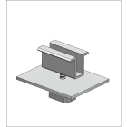 ALUSISTEMI - ALUATL103.80.4548 MORSETTO FINALE CON BASE PER FISS. LONGI