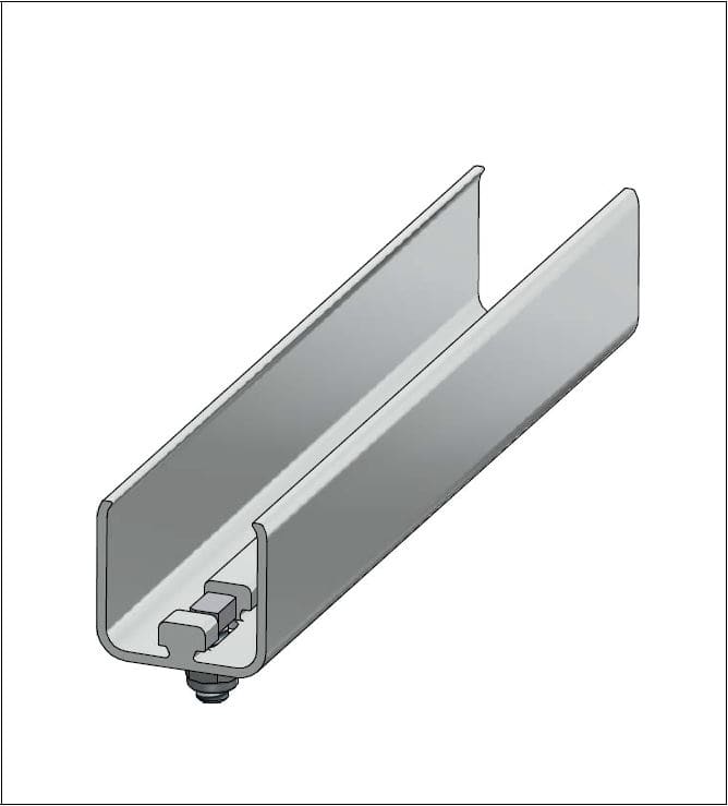 ALUSISTEMI ALUATL104 GIUNTO A SCORRIMENTO PER LONGHERONE 40X4