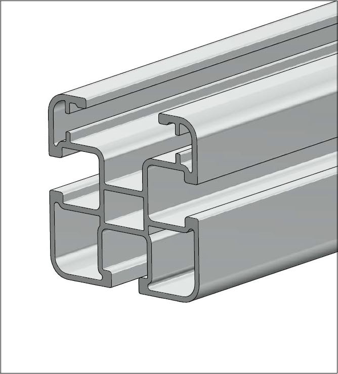 ALUSISTEMI - ALUATLPS4575.L315 PROFILO LONGHERONE 45X45 - IN ALLUMINIO