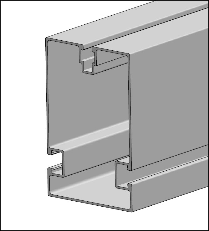 ALUSISTEMI - ALUATLPS4722.L630 PROFILO LONGHERONE HP - LIGHT - IN ALLUM