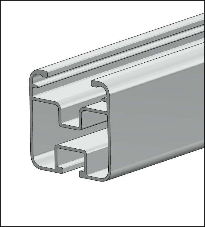 ALUSISTEMI ALUATLPS4858.L315 PROFILO LONGHERONE 40X40 - IN ALLUMINIO