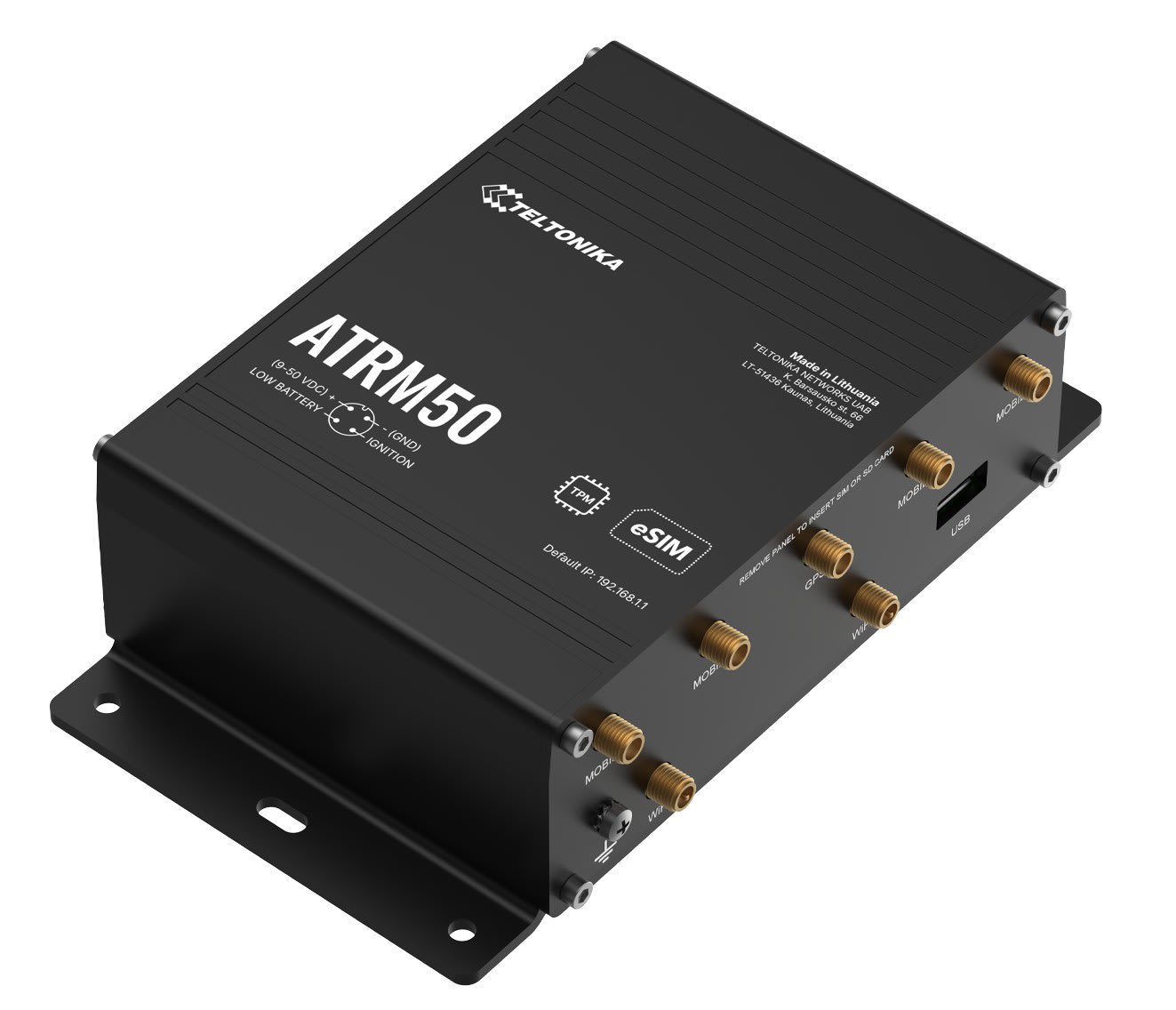 TELTONIKA NETWORKS - TTKATRM50100000 Router 5G con porte M12 con dual SIM/eSI