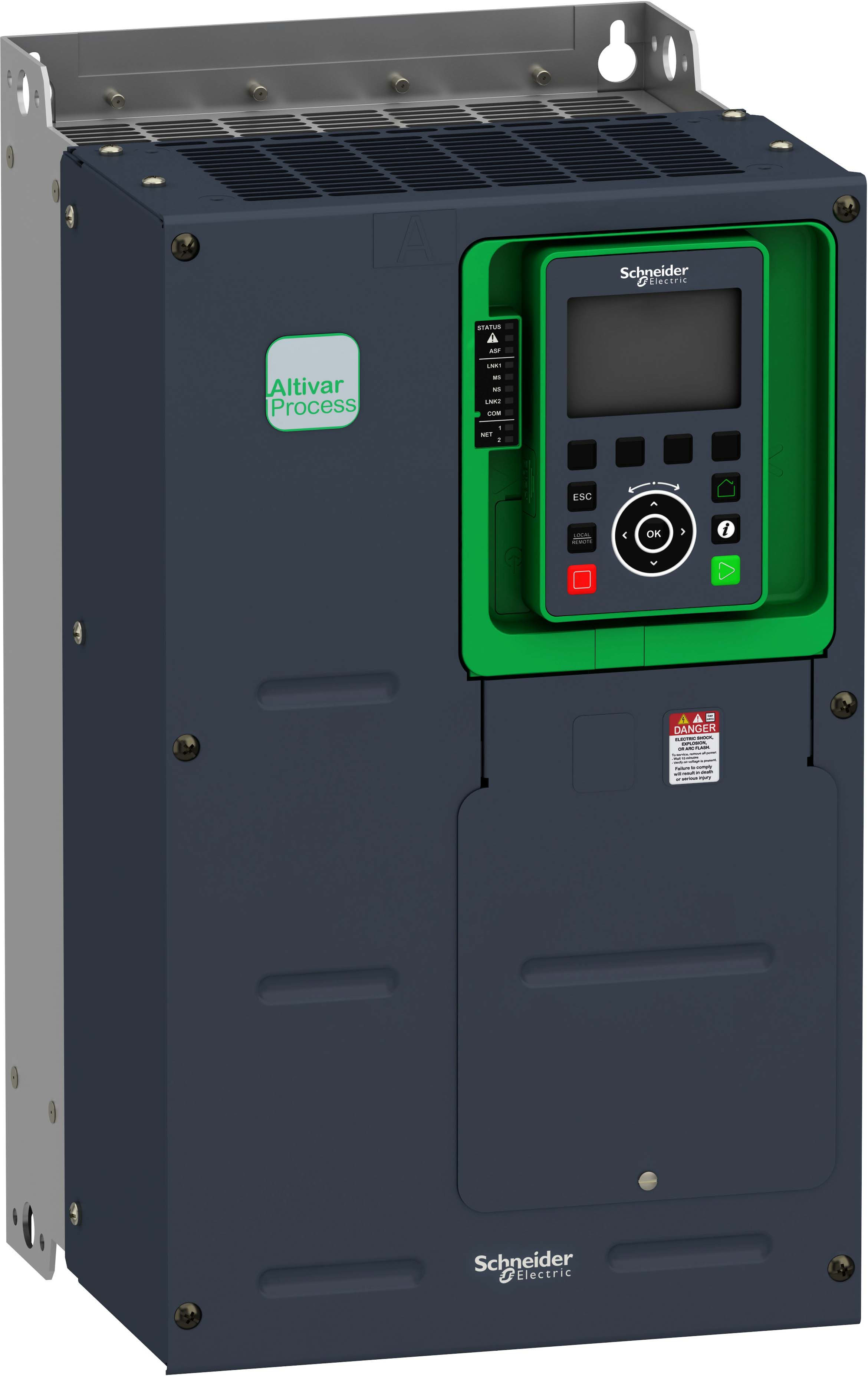 SCHNEIDER ELECTRIC - SNRATV930U75Y6 Variatore di velocità, Altivar Process ATV900, ATV930, 7,5 kW, 10 HP, da 500 a 690 V, IP00