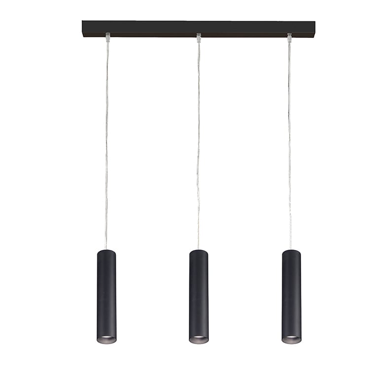 ROSSINI RSSAXI006N SOSPENSIONE 3 ELEMENTI NERA LED 7W IP20