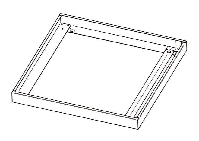 PERFORMANCE IN LIGHT PRI86256010 FL625LED EL SURFACE HOUSING WH