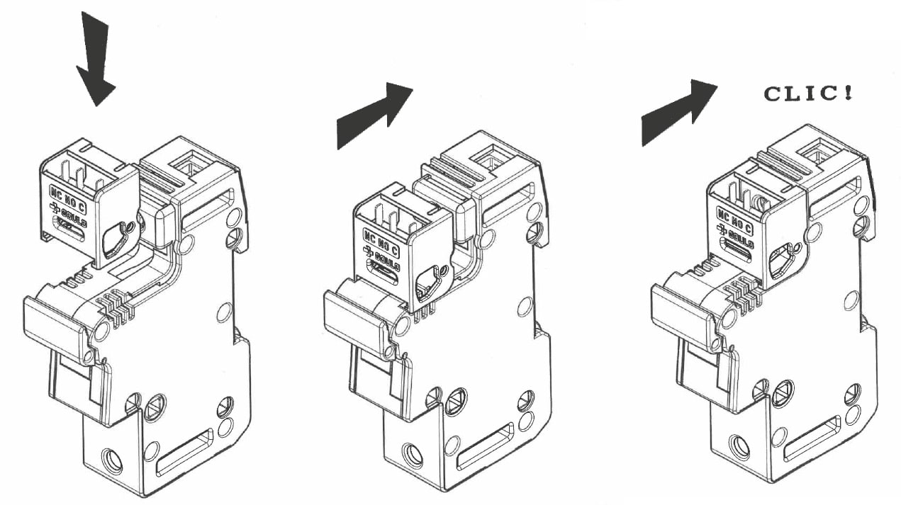 MERSEN ITALIA SPA - XESM218741 KIT MICROSWITCH AUSILIARIO 1 POLO CMS14