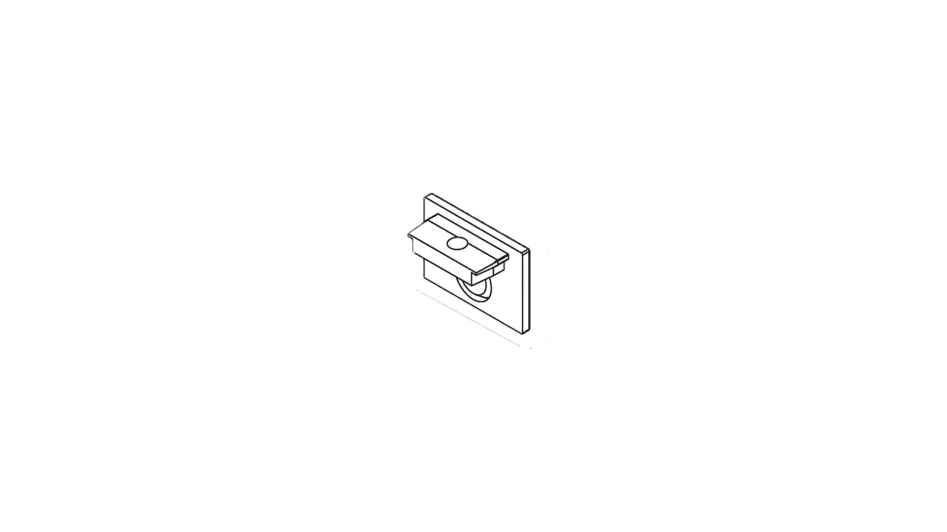 BRILUX GMBH SRL BRIB600-TMCP MINI TRACK TAPPO NERO